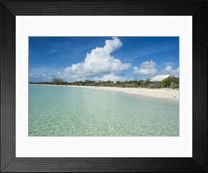 Framed Print : White sand and turquoise water at Taylor beach, Providenciales, Turks and Caicos Framed Print : White sand and turquoise water at Taylor beach, Providenciales, Turks and Caicos