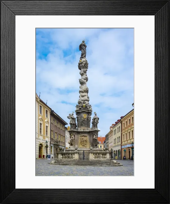 Framed Print : Plague column (Marian and Holy Trinity column), Kutna Hora, Central Bohemian Region Framed Print : Plague column (Marian and Holy Trinity column), Kutna Hora, Central Bohemian Region
