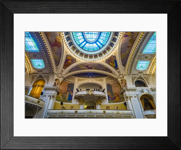 Framed Print : Smetana Hall concert hall at Obecni dum (Municipal House), Stare Mesto (Old Town) Framed Print : Smetana Hall concert hall at Obecni dum (Municipal House), Stare Mesto (Old Town)