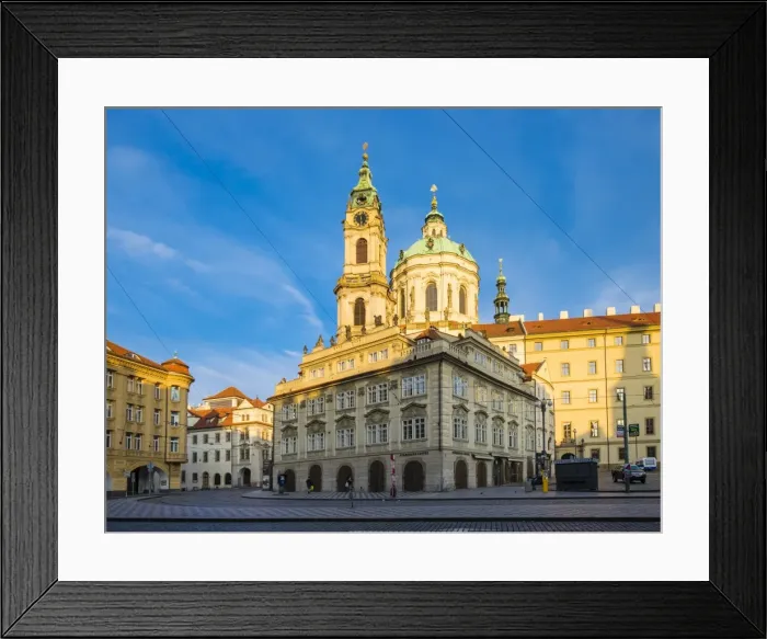 Framed Print : The Church of Saint Nicholas (Kostel svateho Mikulase) on Malostranska Namesti square Framed Print : The Church of Saint Nicholas (Kostel svateho Mikulase) on Malostranska Namesti square