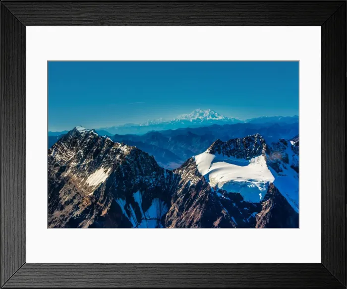 Framed Print : Flightseeing through peaks of Mt. Denali and the Alaskan mountain range, Alaska Framed Print : Flightseeing through peaks of Mt. Denali and the Alaskan mountain range, Alaska