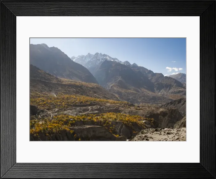 Framed Print : Dramatic Himalayas landscape in the Skardu valley, Gilgit-Baltistan, Pakistan, Asia