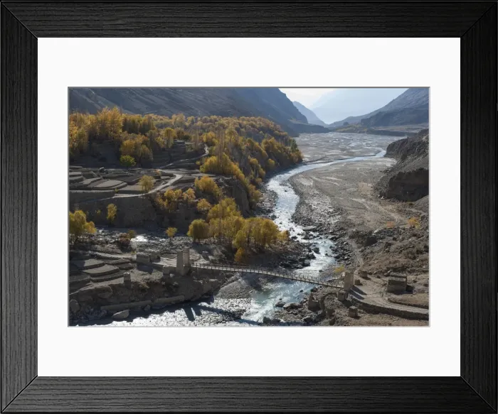 Framed Print : Hushe village beside a meandering river, Gilgit-Baltistan, northern Pakistan, Asia Framed Print : Hushe village beside a meandering river, Gilgit-Baltistan, northern Pakistan, Asia