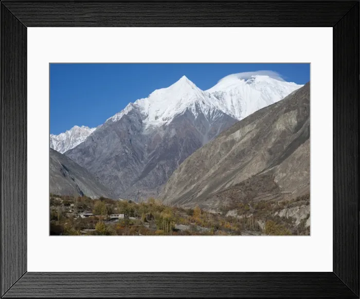 Framed Print : Diran peak towering over the Bagrot Valley, Gilgit-Baltistan, Pakistan, Asia Framed Print : Diran peak towering over the Bagrot Valley, Gilgit-Baltistan, Pakistan, Asia