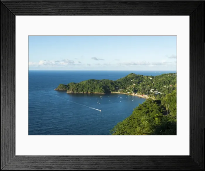 Framed Print : The beach at Castara Bay in Tobago, Trinidad and Tobago, West Indies, Caribbean Framed Print : The beach at Castara Bay in Tobago, Trinidad and Tobago, West Indies, Caribbean