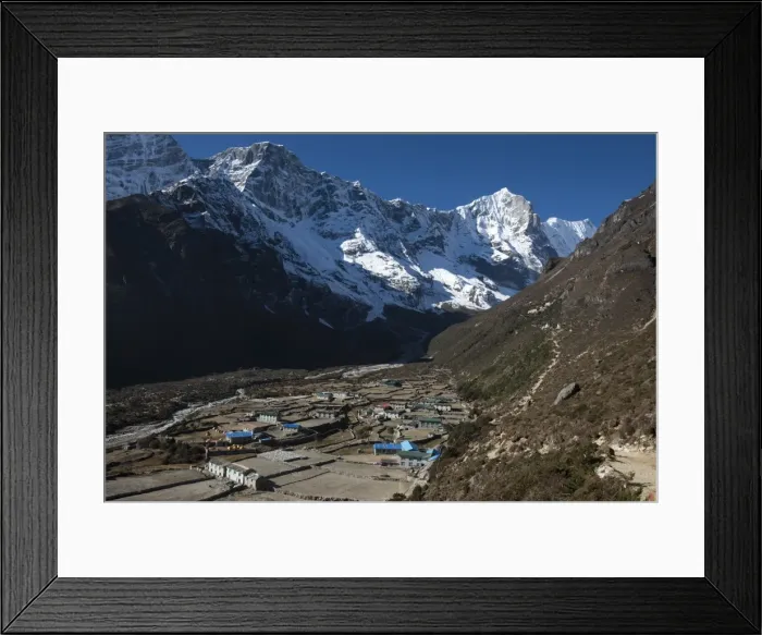 Framed Print : The little mountain village and monastery of Thame in the Khumbu (Everest) Region Framed Print : The little mountain village and monastery of Thame in the Khumbu (Everest) Region