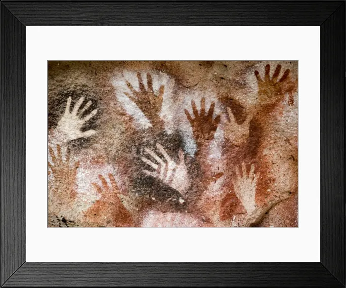 Framed Print : Cueva de las Manos (Cave of Hands), UNESCO World Heritage Site, a cave or series