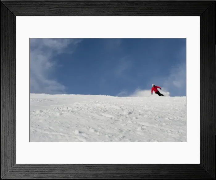 Framed Print : Skiing in the Dolomite mountains near Falcade, Veneto, Italy, Europe