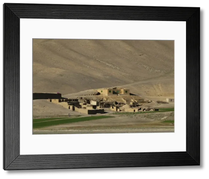 Framed Print : Mud village in Bamiyan Province, Afghanistan, Asia Framed Print : Mud village in Bamiyan Province, Afghanistan, Asia