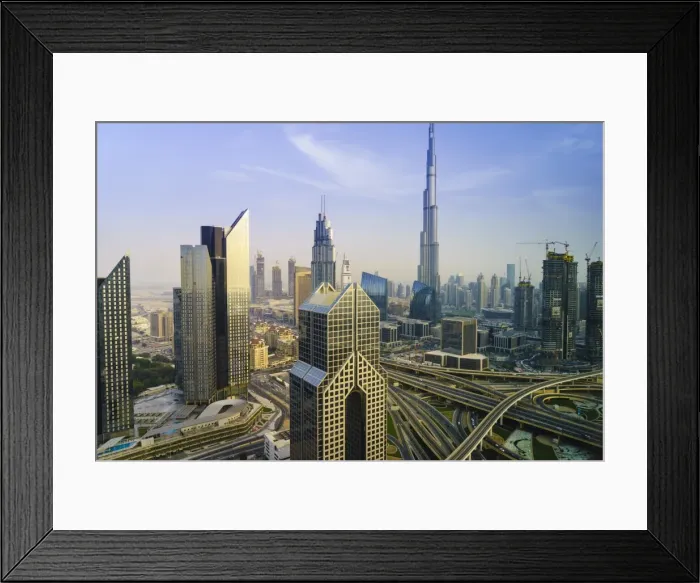 Framed Print : Burj Khalifa and Sheikh Zayed Road Interchange, Downtown Dubai, Dubai, United Arab Emirates Framed Print : Burj Khalifa and Sheikh Zayed Road Interchange, Downtown Dubai, Dubai, United Arab Emirates