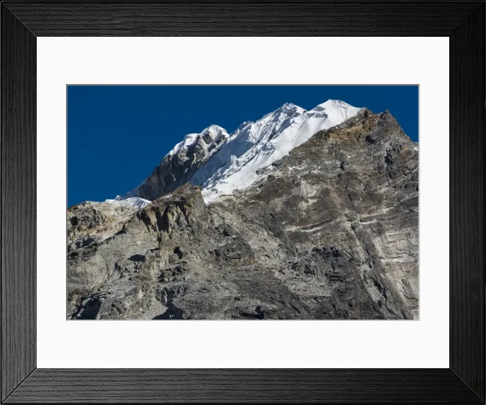 Framed Print : Climbers make their way to the summit of Lobuche, a 6119m peak in the Khumbu (Everest) Region Framed Print : Climbers make their way to the summit of Lobuche, a 6119m peak in the Khumbu (Everest) Region