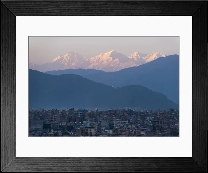 Framed Print : Kathmandu and Ganesh Himal range seen from Sanepa, Nepal, Himalayas, Asia Framed Print : Kathmandu and Ganesh Himal range seen from Sanepa, Nepal, Himalayas, Asia
