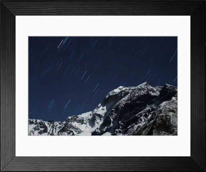 Framed Print : Star trails in the Manaslu region, Nepal, Himalayas, Asia Framed Print : Star trails in the Manaslu region, Nepal, Himalayas, Asia