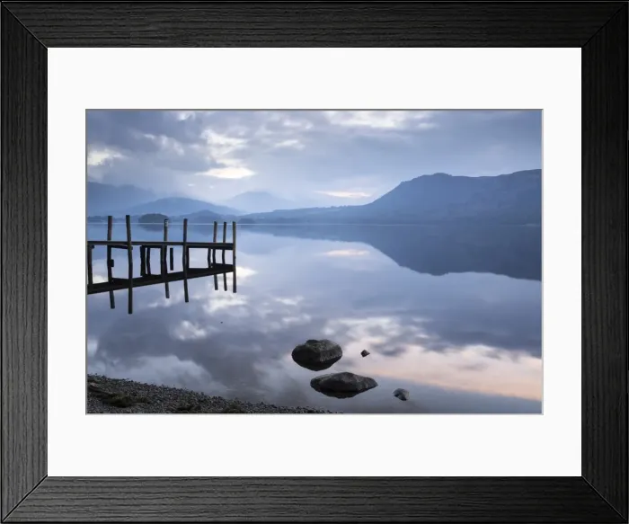 Framed Print : Brandlehow Bay, Borrowdale, Lake Derwent Water at daybreak, Lake District National Park Framed Print : Brandlehow Bay, Borrowdale, Lake Derwent Water at daybreak, Lake District National Park