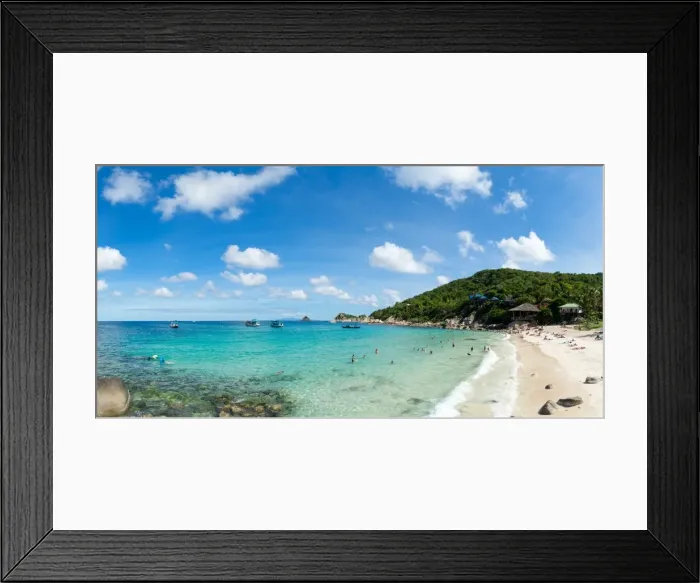 Framed Print : Tourists enjoy the clear waters of Koh Tao, Thailand, Southeast Asia, Asia Framed Print : Tourists enjoy the clear waters of Koh Tao, Thailand, Southeast Asia, Asia