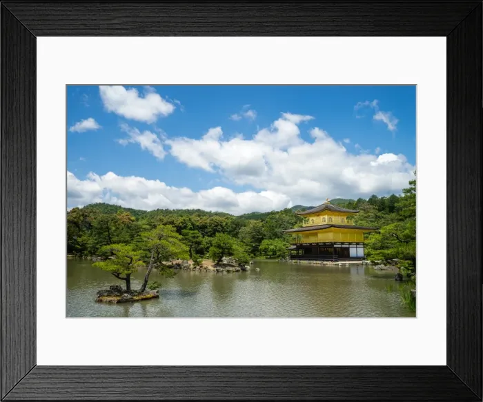 Framed Print : A peaceful lake in front of the golden pavilion of Kinkaku-ji in Kyoto, Japan, Asia Framed Print : A peaceful lake in front of the golden pavilion of Kinkaku-ji in Kyoto, Japan, Asia