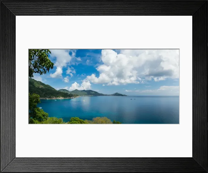 Framed Print : Koh Tao as seen from the peak on Koh Nang Yuan, Thailand, Southeast Asia, Asia Framed Print : Koh Tao as seen from the peak on Koh Nang Yuan, Thailand, Southeast Asia, Asia