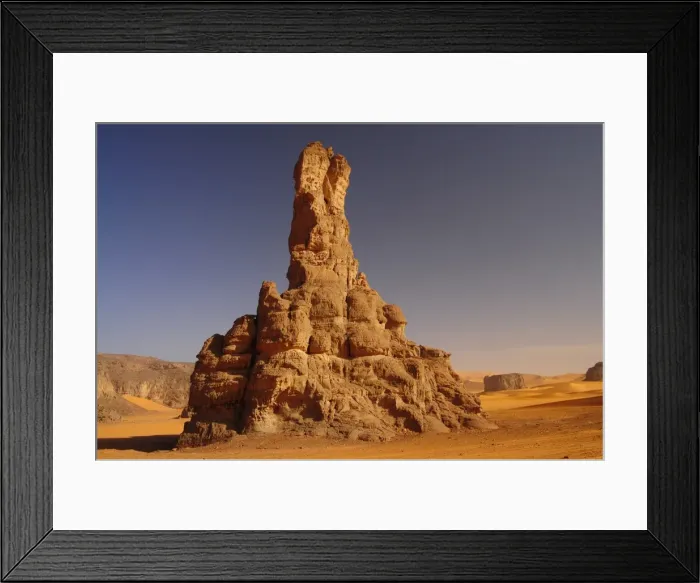 Framed Print : Rock formation in Tadrart, Sahara desert, Algeria, Africa Framed Print : Rock formation in Tadrart, Sahara desert, Algeria, Africa