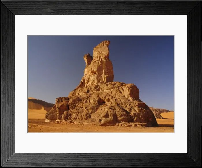 Framed Print : Rock formation in Tadrart, Sahara desert, Algeria, Africa Framed Print : Rock formation in Tadrart, Sahara desert, Algeria, Africa