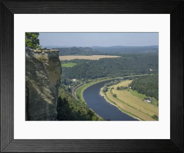 Framed Print : River Elbe from Schloss Konigstein, Saxony, Germany, Europe Framed Print : River Elbe from Schloss Konigstein, Saxony, Germany, Europe