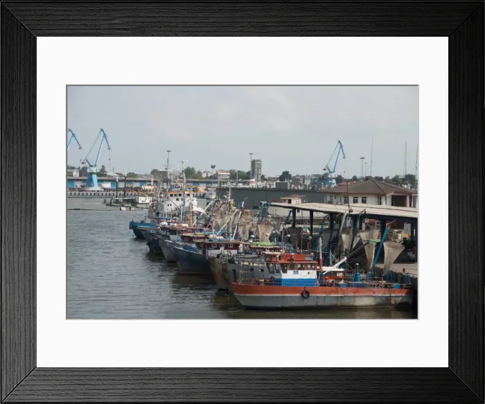 Framed Print : The harbour, Bandar-e Anzali, Iran, Middle East Framed Print : The harbour, Bandar-e Anzali, Iran, Middle East