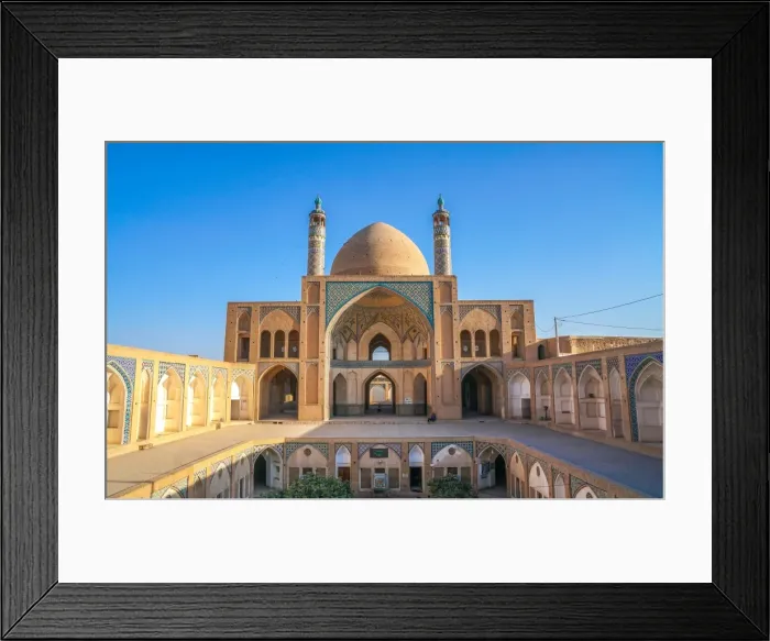 Framed Print : Agha Bozorg Mosque, Kashan, Iran, Middle East Framed Print : Agha Bozorg Mosque, Kashan, Iran, Middle East