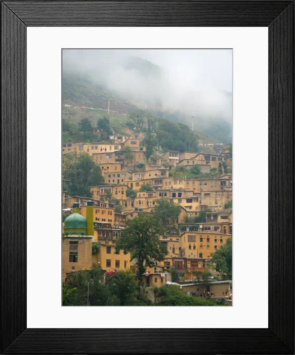 Framed Print : Mountain side, terraced town, Masuleh, Iran, Middle East Framed Print : Mountain side, terraced town, Masuleh, Iran, Middle East