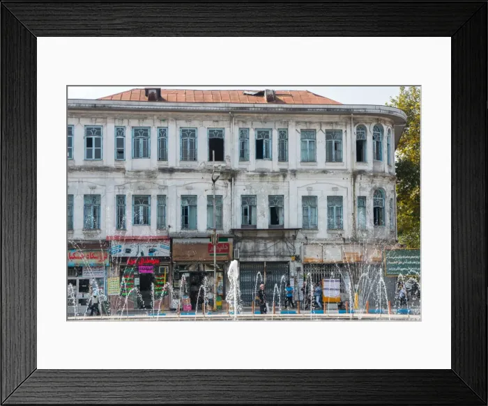 Framed Print : Crumbling old Russian merchant houses, Bandar-e Anzali, Iran, Middle East Framed Print : Crumbling old Russian merchant houses, Bandar-e Anzali, Iran, Middle East