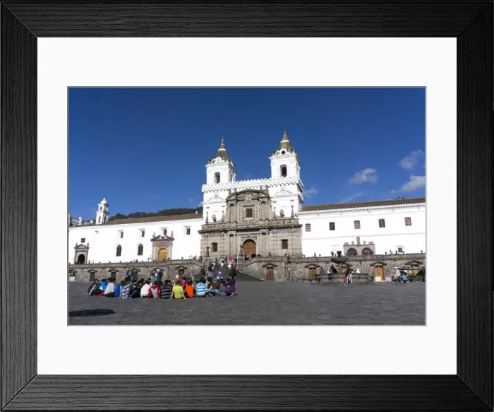 Framed Print : Plaza San Francisco, Quito, UNESCO World Heritage Site, Ecuador, South America Framed Print : Plaza San Francisco, Quito, UNESCO World Heritage Site, Ecuador, South America