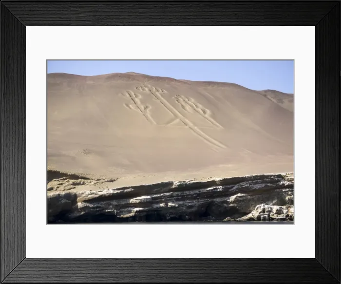Framed Print : Hieroglyphs, Ballestos Islands, Peru, South America Framed Print : Hieroglyphs, Ballestos Islands, Peru, South America