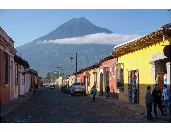 Antigua and Vulcano Fuego, Guatemala, Central America