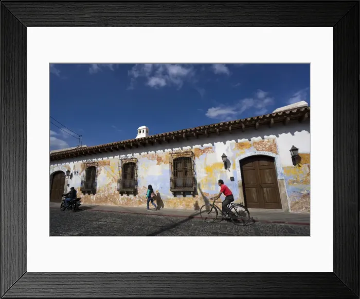 Framed Print : Typical street, Antigua, UNESCO World Heritage Site, Guatemala, Central America Framed Print : Typical street, Antigua, UNESCO World Heritage Site, Guatemala, Central America