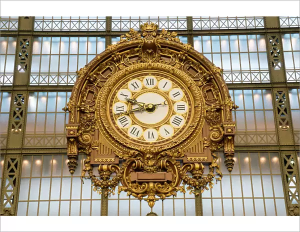 Clock, Musee d Orsay, Paris, France, Europe