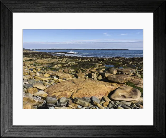Framed Print : Beach at Seawall, Mount Desert Island, near Arcadia National Park, Maine, New England Framed Print : Beach at Seawall, Mount Desert Island, near Arcadia National Park, Maine, New England