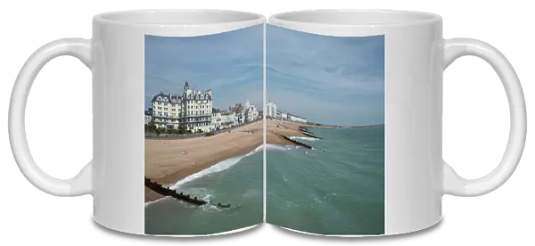 Eastbourne from the pier, East Sussex, England, United Kingdom, Europe