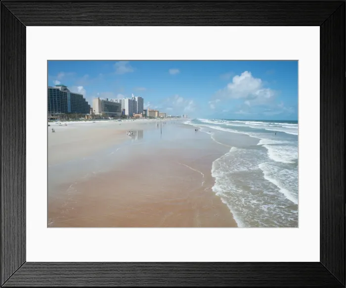 Framed Print : The beach at Daytona Beach, Florida, United States of America, North America Framed Print : The beach at Daytona Beach, Florida, United States of America, North America