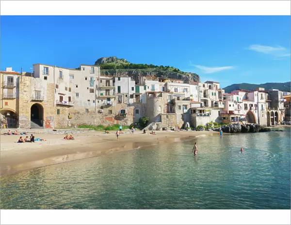 Old town, Cefalu, Sicily, Italy, Mediterranean, Europe