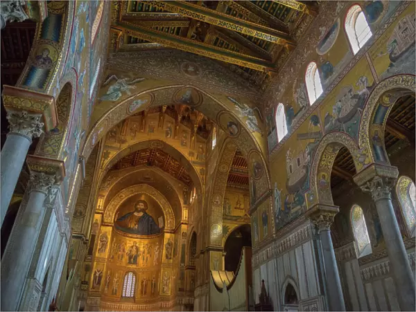Cathedral of Monreale, Monreale, Palermo, Sicily, Italy, Europe