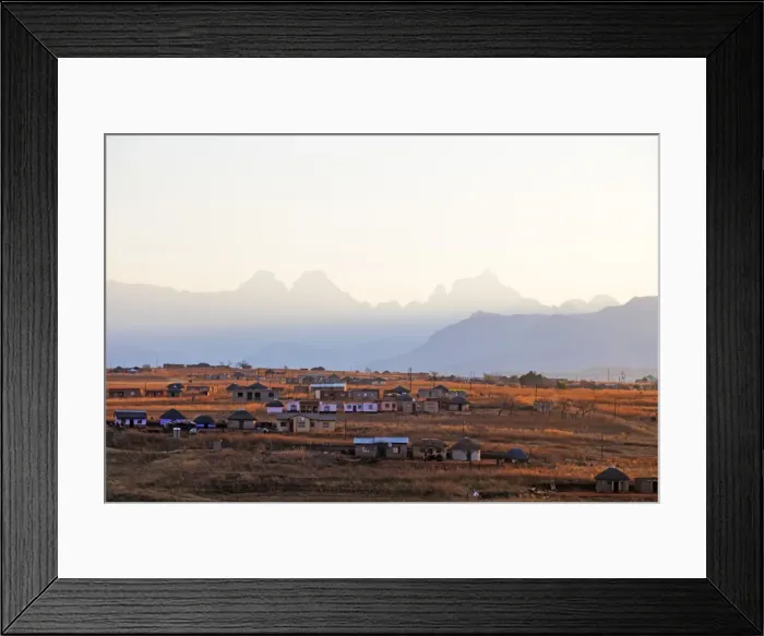 Framed Print : Community houses, Cathedral Peak Nature Reserve, Drakensburg, Kwazulu-Natal, South Africa Framed Print : Community houses, Cathedral Peak Nature Reserve, Drakensburg, Kwazulu-Natal, South Africa