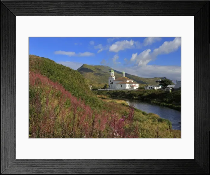 Framed Print : Russian Orthodox Church, Unalaska Island, Aleutian Islands, Alaska, United States of America Framed Print : Russian Orthodox Church, Unalaska Island, Aleutian Islands, Alaska, United States of America