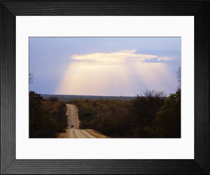 Framed Print : Sunset, Kruger National Park, South Africa, Africa Framed Print : Sunset, Kruger National Park, South Africa, Africa