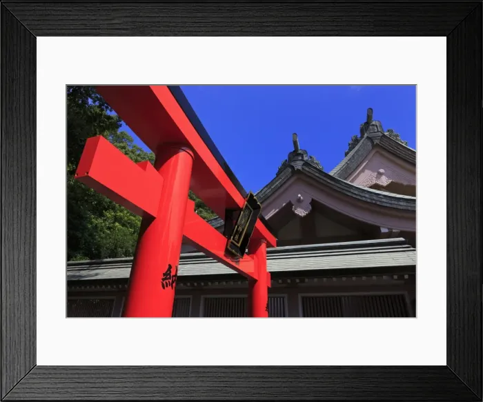 Framed Print : Tori Gate, Terukuni Shrine, Kagoshima City, Kyushu Island, Japan, Asia Framed Print : Tori Gate, Terukuni Shrine, Kagoshima City, Kyushu Island, Japan, Asia