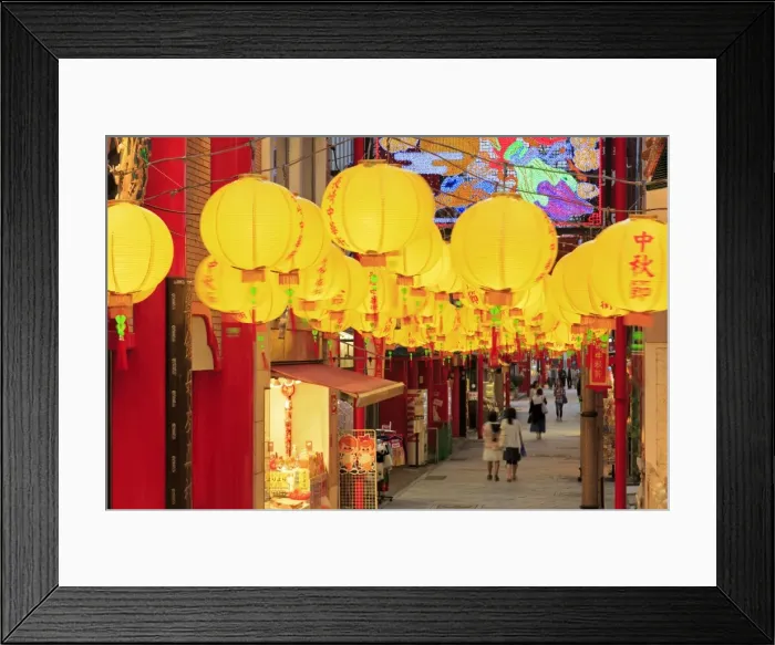 Framed Print : Chinatown, Nagasaki, Kyushu Island, Japan, Asia