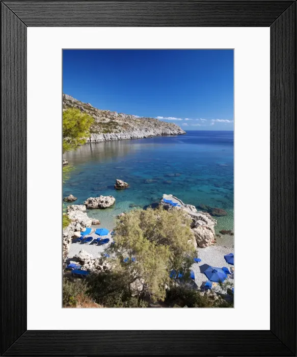 Framed Print : Beach at Rhodes Island, Dodecanese, Greek Islands, Greece, Europe Framed Print : Beach at Rhodes Island, Dodecanese, Greek Islands, Greece, Europe