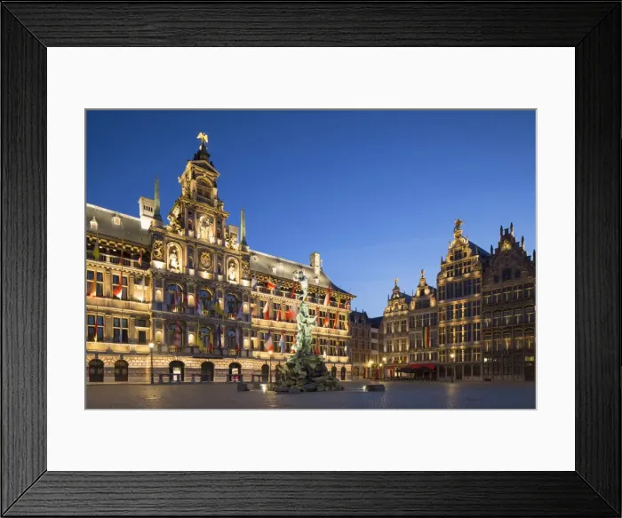 Framed Print : Town Hall (Stadhuis) in Main Market Square, Antwerp, Flanders, Belgium, Europe Framed Print : Town Hall (Stadhuis) in Main Market Square, Antwerp, Flanders, Belgium, Europe