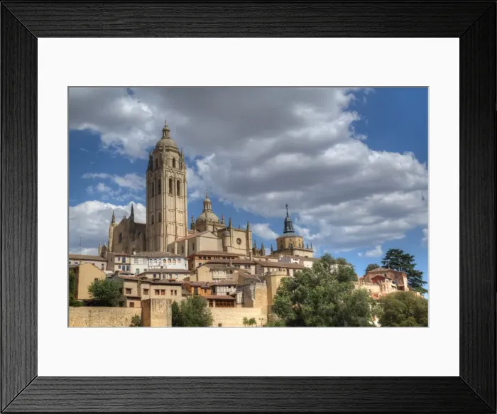 Framed Print : Nuestra Senora de la Asuncion y San Frutos Cathedral, Segovia, UNESCO World Heritage Site