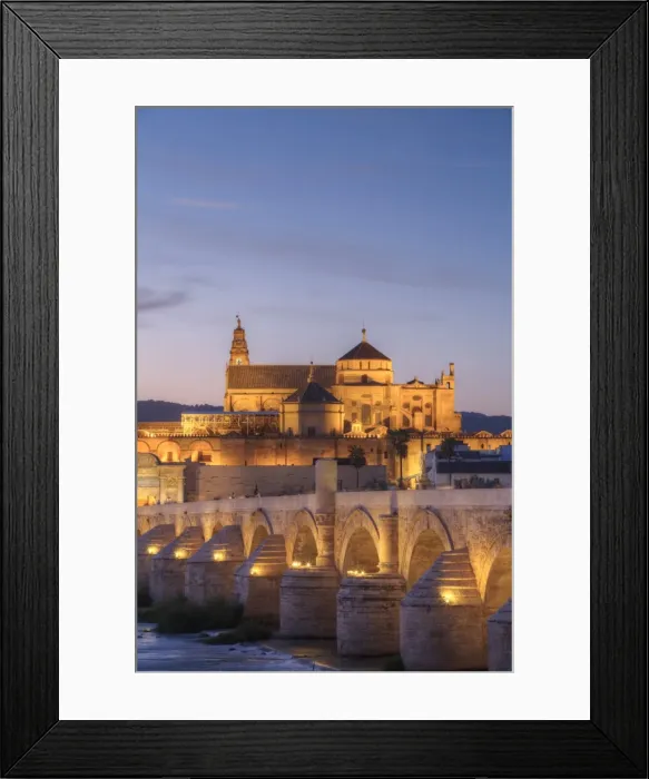 Framed Print : Roman Bridge in foreground and The Great Mosque (Mesquita) and Cathedral of Cordoba Framed Print : Roman Bridge in foreground and The Great Mosque (Mesquita) and Cathedral of Cordoba
