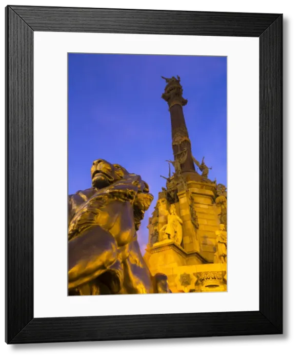 Framed Print : Mirador de Colon (Columbus Monument), Barcelona, Catalonia, Spain, Europe Framed Print : Mirador de Colon (Columbus Monument), Barcelona, Catalonia, Spain, Europe