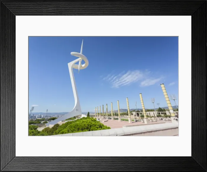 Framed Print : Torre Calatrava (Torre Telefonica), Barcelona, Catalonia, Spain, Europe Framed Print : Torre Calatrava (Torre Telefonica), Barcelona, Catalonia, Spain, Europe
