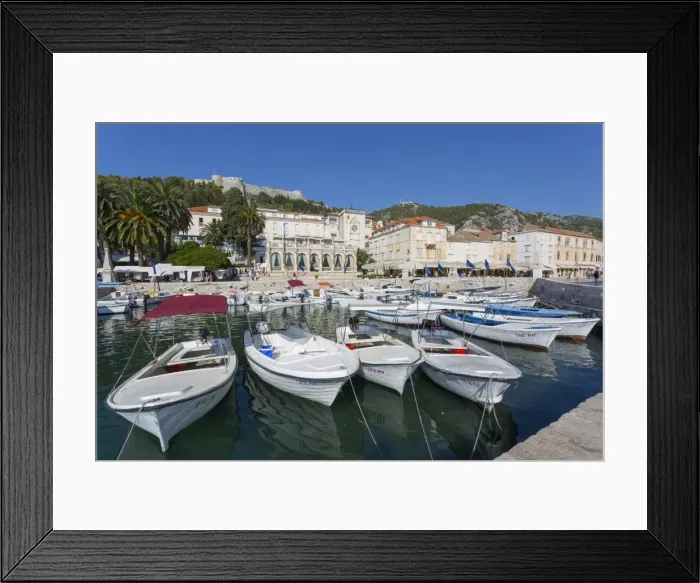 Framed Print : Hvar Harbour, Hvar Island, Dalmatia, Croatia, Europe Framed Print : Hvar Harbour, Hvar Island, Dalmatia, Croatia, Europe